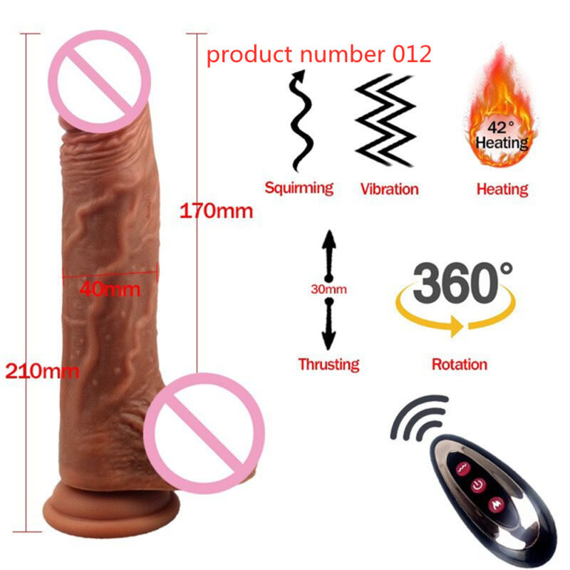 Product Number 012// Realistic Dildo Vibrator Heating Big Dick Penis Penetration Anal Telescopic Vibrator Female Vagina Stimulator Sex Toys for Women