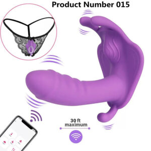 Product Number 015//  Women's Dildo Butterfly Vibrator Sex Toys for Women APP Remote Control Bluetooth Sexy Dildo Female Vibrators for Women