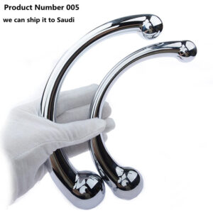 Product Number 005// Anal Plug Double Ended Stainless Steel G Spot Wand Butt Plug Prostate Massage Anal Dildo Plug Adult Sex Toys for Men Women