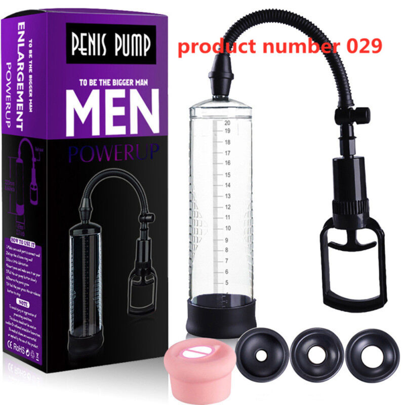 Product Number 029// Penis Pump Penis Enlargement Extend Pump Penis Trainer Male Masturbators Cup Dick Pump Sex Toys for Men