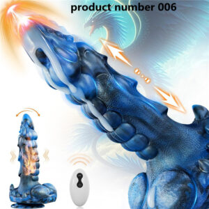 Product Number 006// Safety Soft Silicone Heating Remote Control Thrusting Dildo Sex Toys Vibrator – Dildos Anal Toys