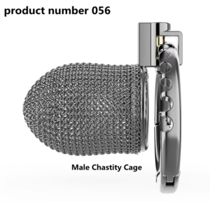 product number 056// Metal Mesh Male Chastity Cage For Men One-Piece Adjustable Snap Ring CB Cock Cage SM Penis Urethra Lock BDSM Adult Sex Toys