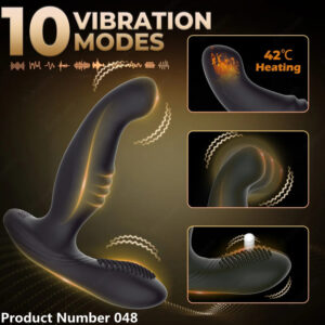 product number 048// 10 Wiggling Anal Plug Butt Plug Prostate Massager Male Sex Toys for Men Sex Toy Anal Vibrator Adult Toys Anal Dildo