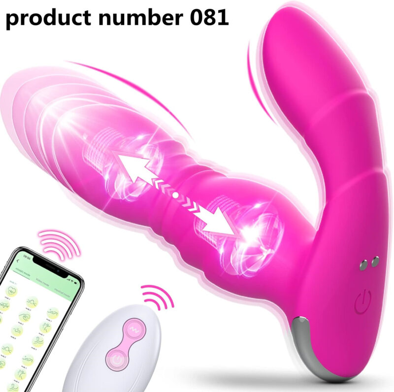 Product Number 081//Adult Sex Toys for Women Pleasure - Wearable Thrusting Dildo with App＆Remote Control Vibrators with 9 Powerful Strapless Strap-On Dildos & Clitoral Vibrations Adult Toys for Women Sex Toy Public Play