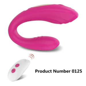 Product Number 0125 // Wireless Remote Control Clitoris Vibrator U Shape Dildo G Spot Clitoris Stimulat Vibrator Sex Toy for Women Adult Couples