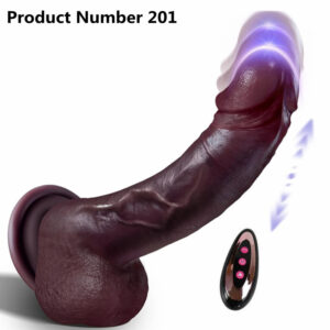 Product Number 201//  Thrusting Dildo Adult Sex Toys, Heated Black Realistic Dildos with 9 Thrusting & Vibrating Modes for G-Spots clit Anal stimulater, Remote Control Vibrator Adult Toys for Women