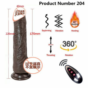 Product Number 204// brown color --Realistic Dildo Vibrator Heating Big Dick Penis Penetration Anal Telescopic Vibrator Female Vagina Stimulator Sex Toys for Women