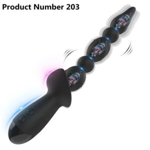 Product Number 203// Vibrating Beads Butt Plugs Anal Vibrator for Men Long Orgasm Women Vagina Massage Clitoris Stimulator Sex Toys for Couple