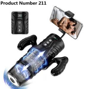 Product Number 211 // Automatic Telescopic Male Masturbator 7 Thrusting Rotating Modes Pocket Pussy Blowjob Sex Machine Penis Pump
