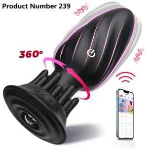Product Number 239 // APP Control Male Prostate Massager 360° Rotation Anal Vibrator Female Masturbator Butt Plug Wearable Anus Sex Toy for Men Gay