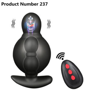 Product Number 237 // Wireless Remote Control Male Prostate Massager Inflatable Anal Plug Vibrating Butt Plug Anal Expansion Vibrator
