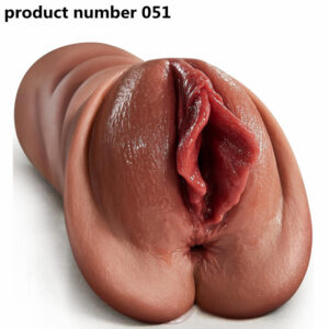 product number 051 // Realistic Pocket Pussy Male Masturbator, Thick Labia Pussy Masturbators Sex Toy with 5D Deep Vagina and Tight Anus