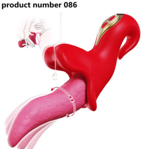 Product Number 086 // Realistic Licking Tongue Vibrator Clit Vaginal Stimulator Masturbator Dildo 9 Swing & Vibrating Sex Toys