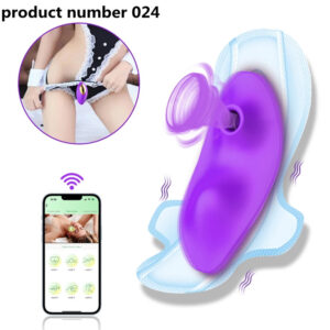 Product Number 024 // APP Sucking Sex Toy Vibrator for Women Clitoris Stimulator Female Wearable Clit Sucker 2 in 1 for Women 's Panties