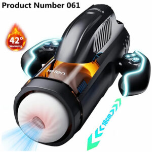 Product Number 061 // Automatic Male Masturbator with Sucking Thrusting Modes Heating Stroker Blowiob Machine LCD Display Adult Sex Toy