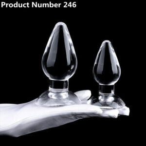 Product Number 246 // Size S-L Transparent Silicone Safety Material Soft Anal Plug
