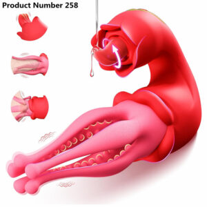 Product Number 258 // Male Female 3 in 1 G Spot Vibrator Tongue Licking Vibrator Nipple Clit Stimulator Penis Massage Female Masturbation Adult Sex Toys