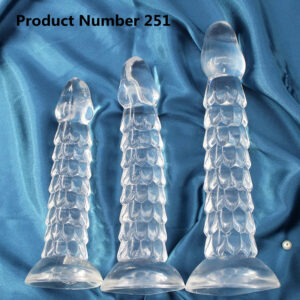 Product Number 251 //  Transparent Soft Elastic Safety Material Silicone Dildo